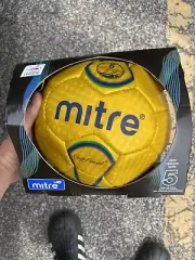 Mitre Soccer Ball - Size 5 Cup Final Yellow / Gold NIB