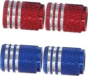 CRILSTYLEO 4pcs American Flag Pattern Tire Valve Caps Durable Fit for Cars and Motorcycles Lightweight and Resistant Easy Installation Auto Tire Valve Caps