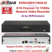 Dahua NVR4108HS/4116HS-EI 8/16 Channel 1HDD 4K WizSense NVR AI SMD+ Face w/o PoE