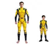 The Wolverine Suit Deadpool 3 Jumpsuit Cosplay Costume Men Bodysuit Halloween 160