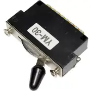 NEW 3-Way YM-30 Import Switch for Guitar or Bass w/ Black Tip, Includes Screws