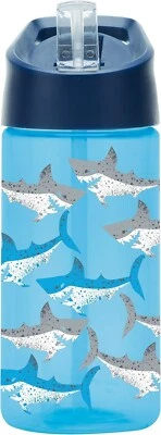 "Shark Water Bottle 450ml– Bold Blue Shark Design Perfect for staying Hydrated