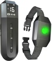 Vibrating Collar - Complies with the New Law 2024 - Training Collar, Range of 2000 Meters, Rechargeable with 4 Modes LED Lights/Sound/Vibration/Strong