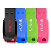 SanDisk Cruzer Blade Flash Drive 16GB 32GB 64GB 128GB USB 2.0 Pen Memory Stick