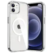 For Apple iPhone 12 MagSafe Magnetic Case with HaloLock Shockproof Military Grade Protection Scratch Resistant Back Clear Protective Cover