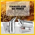 Bee Hive Smoker Tamer Sprayer Stainless Beekeeping Equipment Tool & Heat Shield