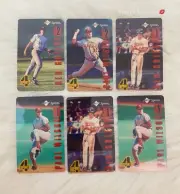 VINTAGE 1990'S BASEBALL PAUL WILSON & BEN GRIEVE PHONE CARDS BUNDLE SET OF 6