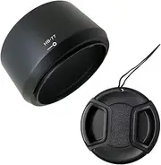 HB-77 Lens Hood & 58mm Lens Cap Compatible for Nikon AF-P DX NIKKOR 70-300mm f/4.5-6.3G ED Lens (1+1 Pack)