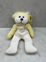 Bride Beanie Kids c2001 Libra White with Veil Bear Soft Toy Plush Wedding Bear