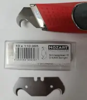 Mozart Solingen Utility Knife Premium Roofing HOOK BLADES Steel 51 mm 110.065