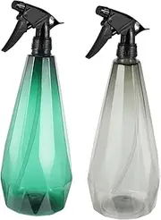 Abaodam 2pcs Mist Spray Bottles for Gardening Durable Watering Can with Ergonomic Design for Indoor and Outdoor Use Leak Resistant Multipurpose Garden Supply Gray Bamboo Leaf Colors