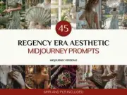 Aesthetic Midjourney Prompt Bundle for Stock Photos AI Images Prompts Stock