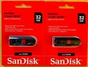 SanDisk Cruzer Glide 32GB USB Disk USB 2.0 Flash Drive Memory Stick Lot 2