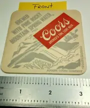 COORS BREWING CO of GOLDEN CO, "COORS AMERICA'S FINE LIGHT BEER" COASTER.