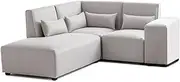 4 Seater Modular Lounge Set Left Corner Suite Sofa Fabric Sectional Ottoman Couch Chaise
