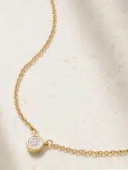 [STONE AND STRAND] STONE AND STRAND - Gold Diamond Necklace - One size One size Gold
