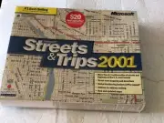 Microsoft Streets & Trips 2001 PC Software Program Bigbox Big Box Vintage