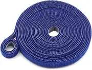 5 Meters Self Adhesive Fastener Tape Polyester PP Straps Hooks Loops Reusable Cable Wire Tie Magic Tape DIY Accessories (Color : Blue 10mm)