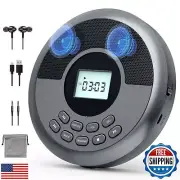 KUEPHOM Portable CD Player with Bluetooth,Rechargeable CD Player for Car with
