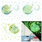 Wall Stickers Fluorescent Star Decals Sleeping On Moon Glow In The Dark