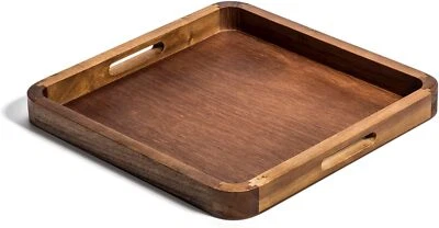 Kalmar Home Square Serving Tray | Charcuterie Board | Acacia Wood | 14 in