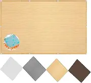 Sun Shade Sail Rectangle 1.5 x 5m Weather Resistant and Durable Shade Fabric Perfect for Garden Party Sand Yellow Includes Grommets for Easy Installation