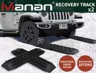 Manan 2x 4WD Recovery Tracks Boards Car Recovery Kits Tools Sand Snow Grass 10T
