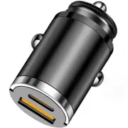 Car Fast Charger Cigarette Lighter PD USB Port Charger Adapter Mini Hidden 30W (for: Smart)