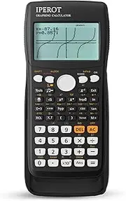 Scientific Calculators with Graphing Calculator, IPEROT Scientific Calculators 10 Modes/ 4 Graphing Functions, Desktop Math Calculator Ideal for School Supplies, Students, College, Teachers(Black)