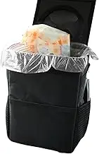 Foldable Trash Can for Car | Reusable Traveling Waste Basket - Multifunctional Vehicle Dustbin Organizer Solution for Keys Wallets Mobile Phones