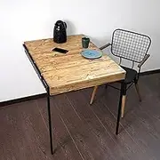 Ultimate Premium Products Murphy Folding Table, Wall Mounted Table Dining Table, Multifunctional Desk & Shelf, Storage Shelf, Small Space Desk, Walnut