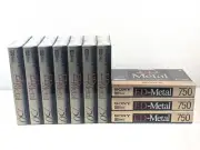 【 SEALED x10 】SONY ED Metal ED-Metal EL-750 Video Cassette Tapes for ED Beta VCR