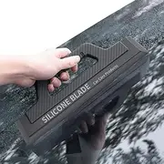 Windshield Squeegee,Car Snow Scraper | Non-Scratch Glass Cleaner Tool Streak-Proof for Home Exterior Shower Skylight Boat RV Solar Panel Commercial