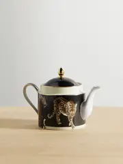 [Dolce & Gabbana] Dolce & Gabbana - Printed Porcelain Tea Pot - Leopard print - One size One size Animal print
