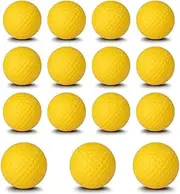 15Pcs Practice Golf Balls,Practice Foam Golf Balls, Foam Sponge Soft Elastic Golf Balls, Indoor Outdoor Golf Training Aid Balls,Foam PU Golf Practice Balls for Indoor or Outdoor Backyard Training
