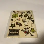 2007 Guitar Hero Stickers Activision Red Octane Sealed