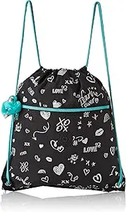 Kipling SUPERTABOO Kid's Sports Bag, 45 cm, 15 liters, Multicolour (Girl Doodle)