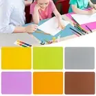 2 Pcs Student Drawing Mats Foldable Table Protection Soft Dining Table Kids Bowl