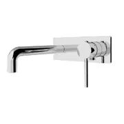 Nero Dolce Wall Basin/Bath Mixer W/Plate 215mm Spout Trim Kits Only Chrome NR250810BTCH