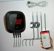 INKBIRD IBT-4XS Bluetooth Wireless Digital Grill BBQ Thermometer NIP