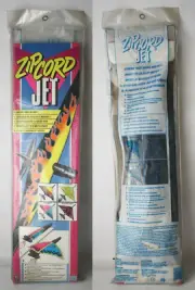 RARE VINTAGE 1991 ZIPCORD JET FREEFLIGHT PLANE 60cm 23" STAR GLIDER USA NEW !