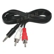 6' 3.5mm mini plug to RCA cable hook computer to stereo