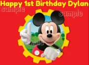 Mickey Edible cake image decoration frosting sheet topper Birthday party Friends