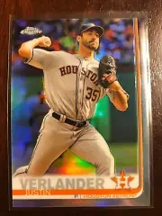 2019 Topps Chrome Refractor Justin Verlander Houston Astros