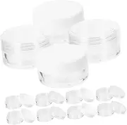 PAMINGONO 24pcs Travel Toiletry Bottle Set Cream Containers Leakproof Portable for Business Trip Camping Skincare Jar