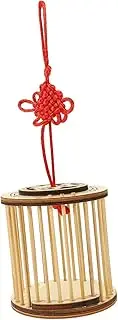 EXHUMKY Portable Bamboo Carrier Cage Hand Made Lightweight Smooth Finish for Outdoor Insect Catching and