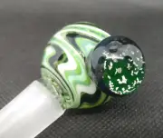 UV Illuminati Wig Wag Mica 14mm Glass Bowl Slide by Subconscious Design USA