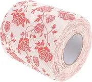 LRXIYODE Rose Flower Printed Toilet Paper Roll Soft and Absorbent Tissue for Bathroom Kitchen Decorative Valentine Day Bathroom Accessory Ply Paper for Everyday Use