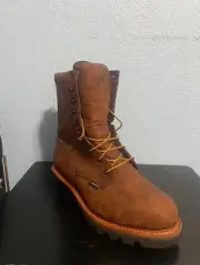 Red Wing Men's Logger Max Boots 4420 Safety Toe Boots 9 Inch Boots Size US 10D