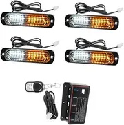 Baceyong LED Strobe Light,Car Emergency Ambulance Police Flashing Light, Car LED Strobe Light,Car Flashing Light,Suitable for cars, motorcycles, trucks, trailers etc